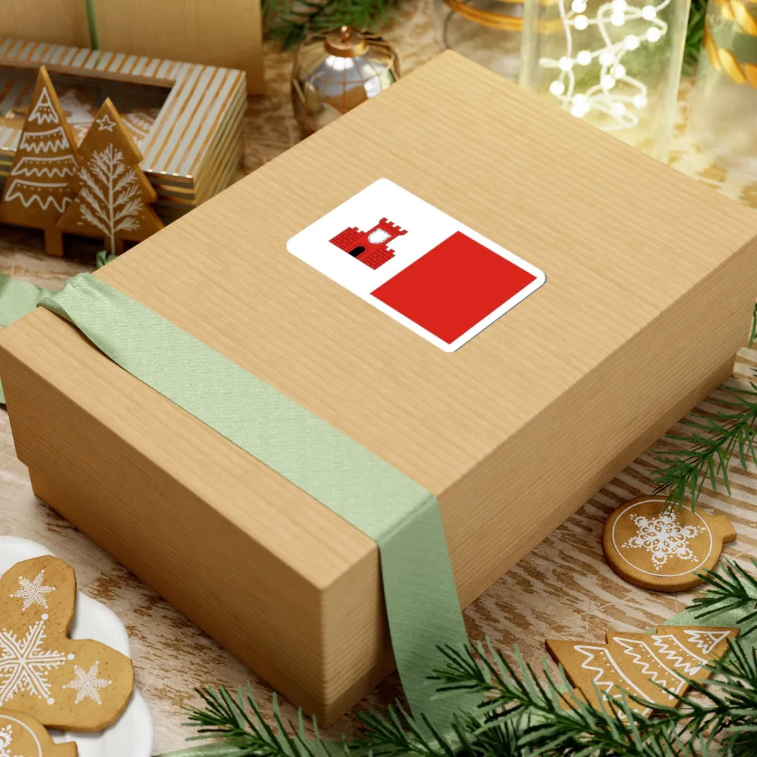 POL gmina Wysokie flag (Poland) STICKER Vinyl Kiss-Cut Decal - The Sticker Space