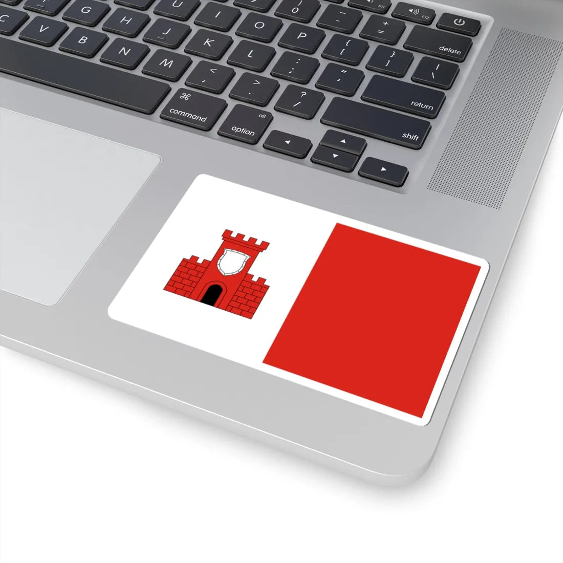 POL gmina Wysokie flag (Poland) STICKER Vinyl Kiss-Cut Decal - The Sticker Space