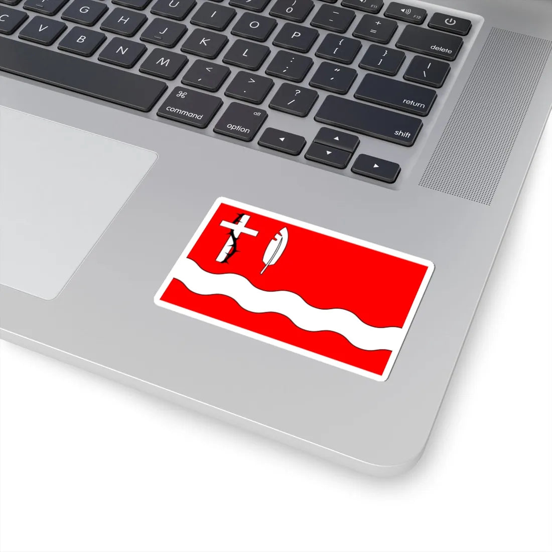 POL gmina Zabrodzie flag (Poland) STICKER Vinyl Kiss-Cut Decal - The Sticker Space