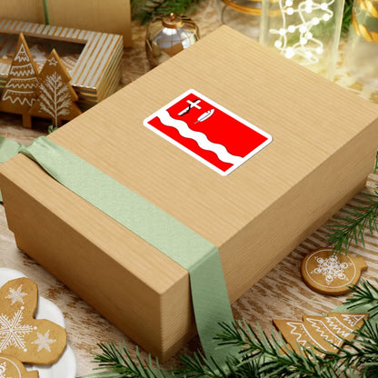 POL gmina Zabrodzie flag (Poland) STICKER Vinyl Kiss-Cut Decal - The Sticker Space