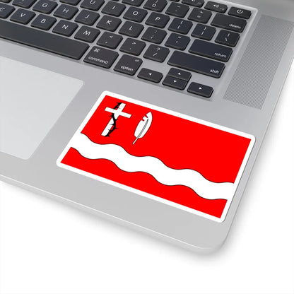 POL gmina Zabrodzie flag (Poland) STICKER Vinyl Kiss-Cut Decal - The Sticker Space