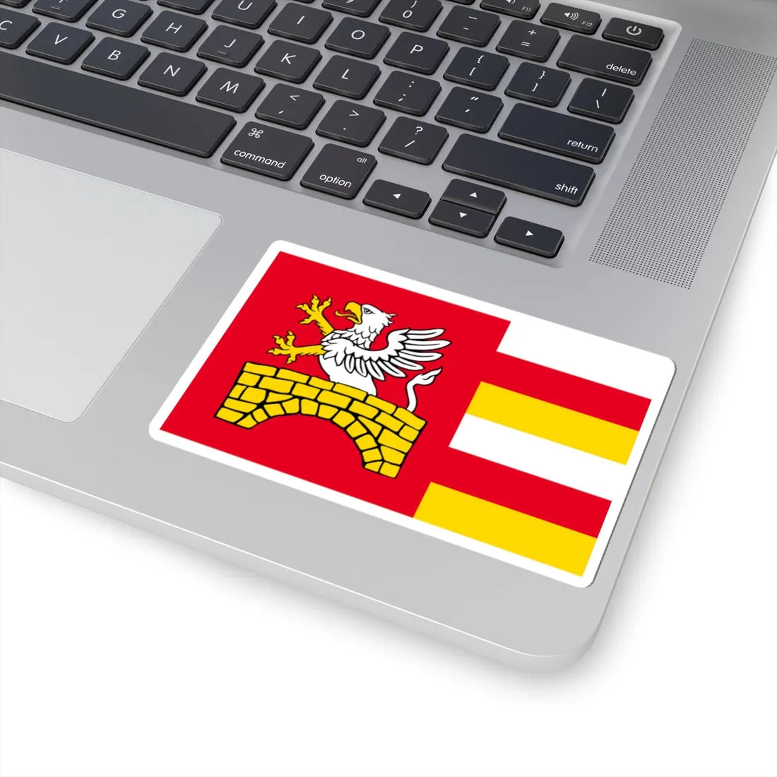 POL gmina Zamosc flag (Poland) STICKER Vinyl Kiss-Cut Decal - The Sticker Space