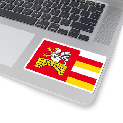 POL gmina Zamosc flag (Poland) STICKER Vinyl Kiss-Cut Decal - The Sticker Space
