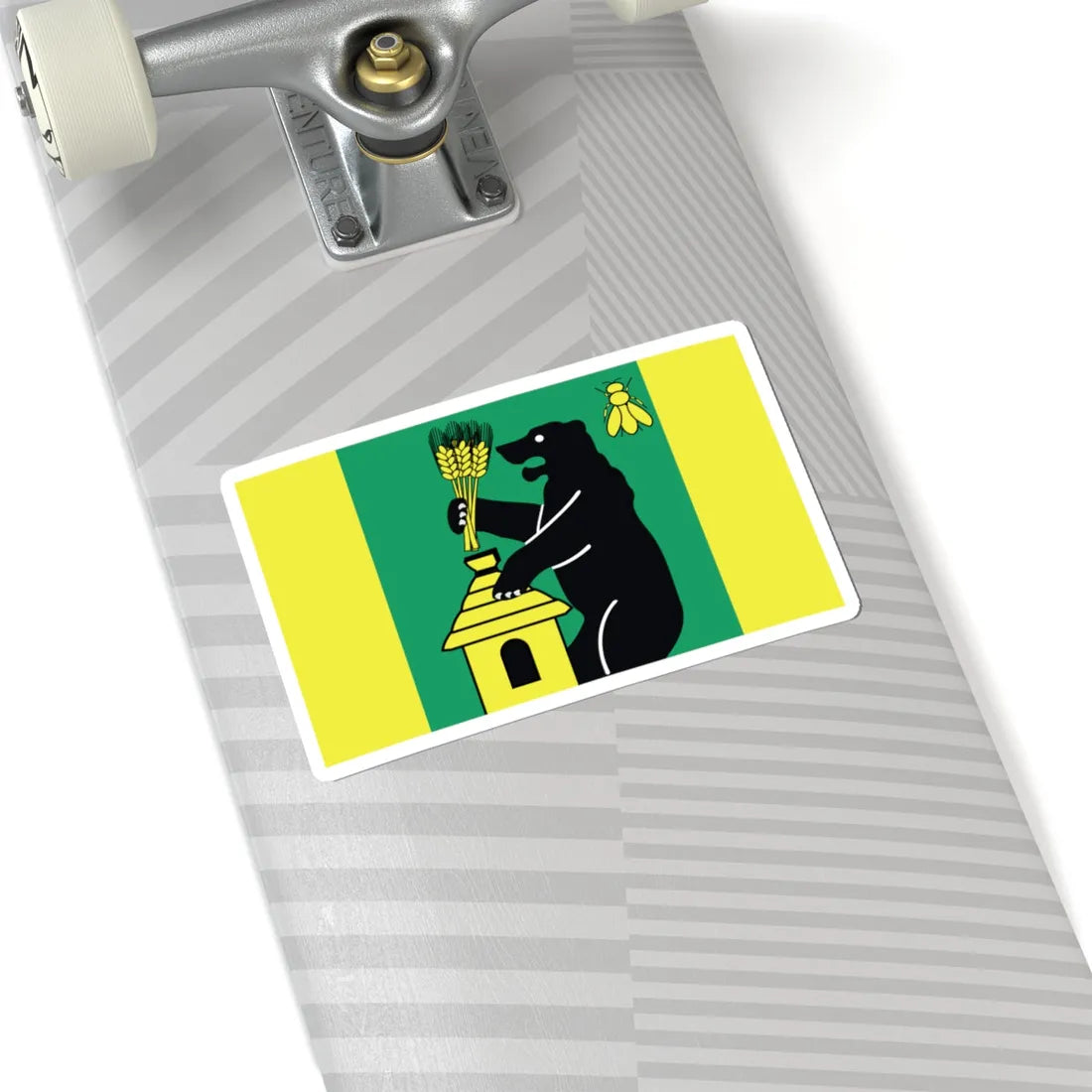 POL gmina Zelechlinek flag (Poland) STICKER Vinyl Kiss-Cut Decal - The Sticker Space