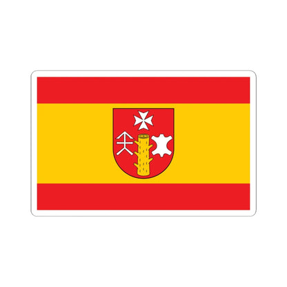 POL gmina Zembrzyce flag (Poland) STICKER Vinyl Kiss-Cut Decal 6 Inch White - The Sticker Space