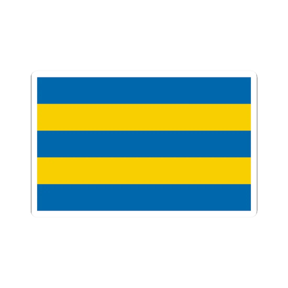 POL gmina Zgorzelec flag (Poland) STICKER Vinyl Kiss-Cut Decal 2 Inch White - The Sticker Space