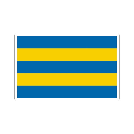 POL gmina Zgorzelec flag (Poland) STICKER Vinyl Kiss-Cut Decal 2 Inch White - The Sticker Space