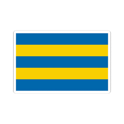 POL gmina Zgorzelec flag (Poland) STICKER Vinyl Kiss-Cut Decal 4 Inch White - The Sticker Space