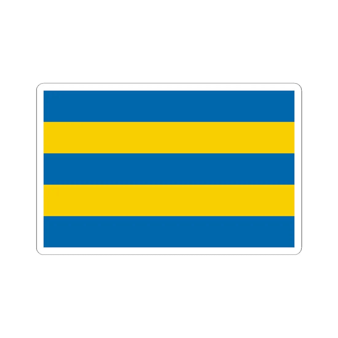 POL gmina Zgorzelec flag (Poland) STICKER Vinyl Kiss-Cut Decal 6 Inch White - The Sticker Space