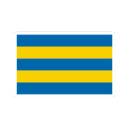 POL gmina Zgorzelec flag (Poland) STICKER Vinyl Kiss-Cut Decal 6 Inch White - The Sticker Space