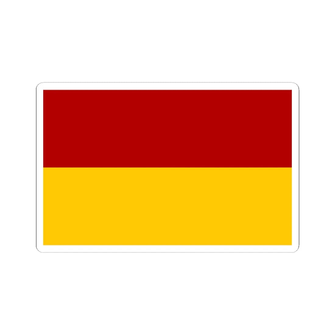 POL gmina Zukowice flag (Poland) STICKER Vinyl Kiss-Cut Decal 3 Inch White - The Sticker Space