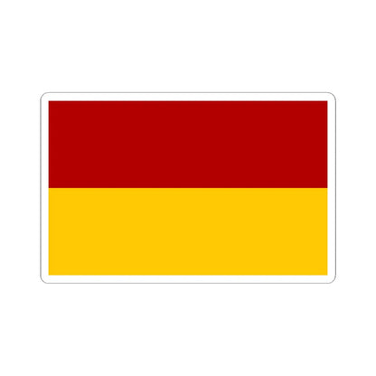 POL gmina Zukowice flag (Poland) STICKER Vinyl Kiss-Cut Decal 6 Inch White - The Sticker Space