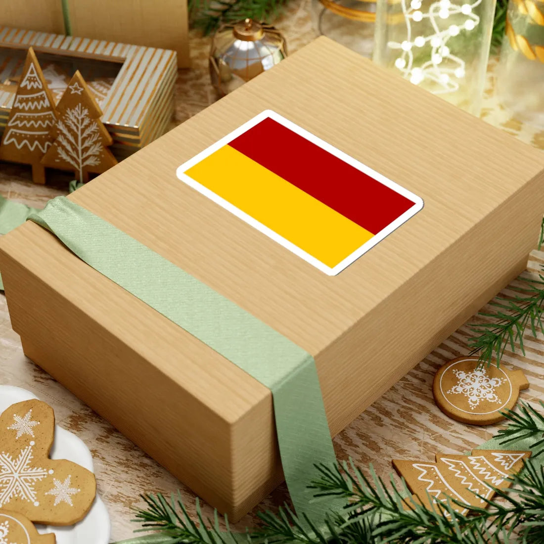 POL gmina Zukowice flag (Poland) STICKER Vinyl Kiss-Cut Decal - The Sticker Space