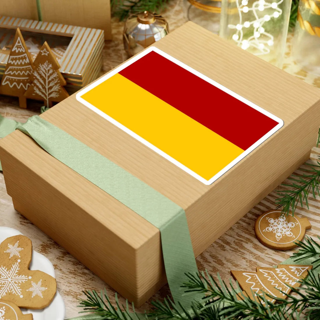 POL gmina Zukowice flag (Poland) STICKER Vinyl Kiss-Cut Decal - The Sticker Space