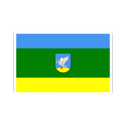 POL Gniew flag (Poland) STICKER Vinyl Kiss-Cut Decal 2 Inch White - The Sticker Space