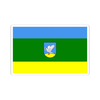 POL Gniew flag (Poland) STICKER Vinyl Kiss-Cut Decal 3 Inch White - The Sticker Space