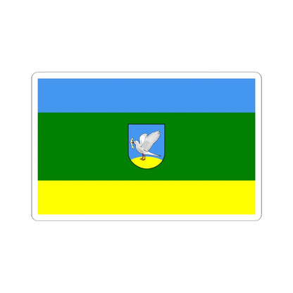 POL Gniew flag (Poland) STICKER Vinyl Kiss-Cut Decal 6 Inch White - The Sticker Space