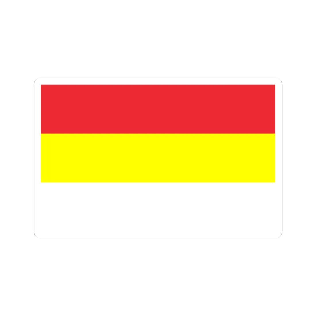 POL Gogolin flag (Poland) STICKER Vinyl Kiss-Cut Decal 2 Inch White - The Sticker Space