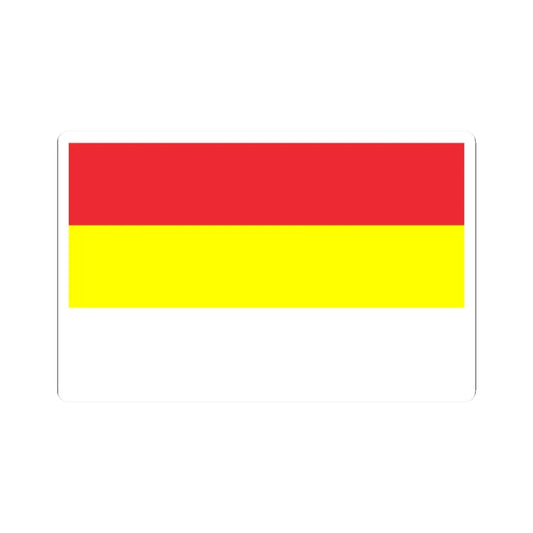 POL Gogolin flag (Poland) STICKER Vinyl Kiss-Cut Decal 2 Inch White - The Sticker Space