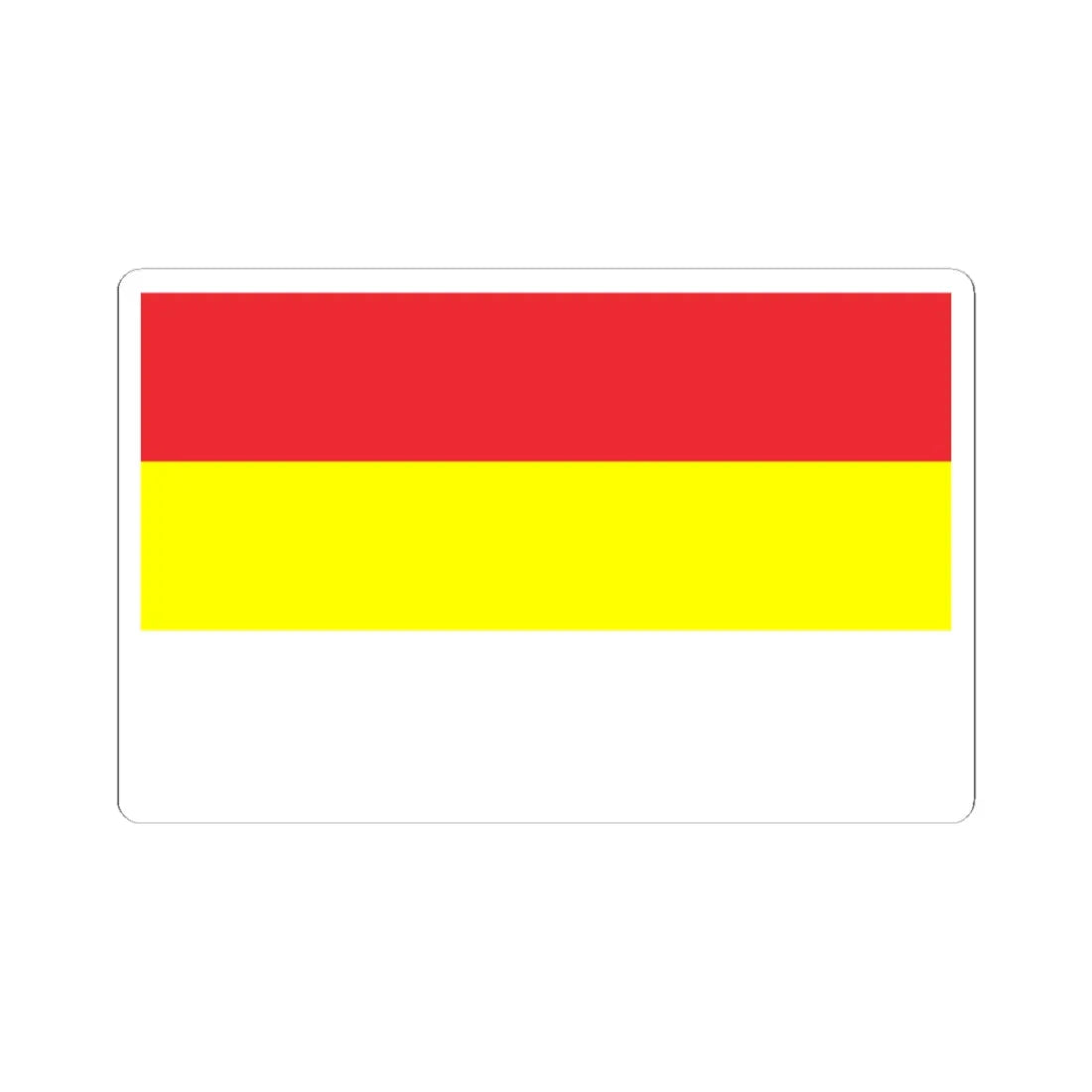 POL Gogolin flag (Poland) STICKER Vinyl Kiss-Cut Decal 3 Inch White - The Sticker Space