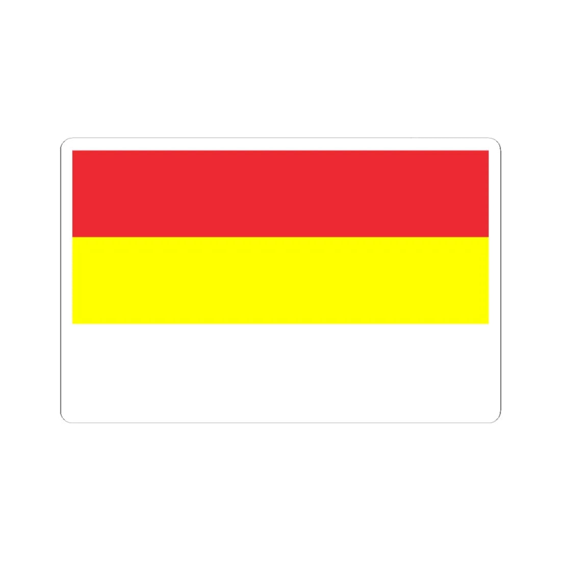 POL Gogolin flag (Poland) STICKER Vinyl Kiss-Cut Decal 4 Inch White - The Sticker Space