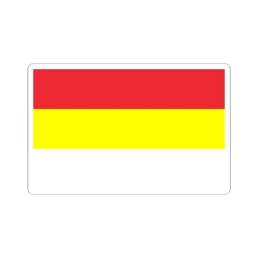 POL Gogolin flag (Poland) STICKER Vinyl Kiss-Cut Decal 6 Inch White - The Sticker Space