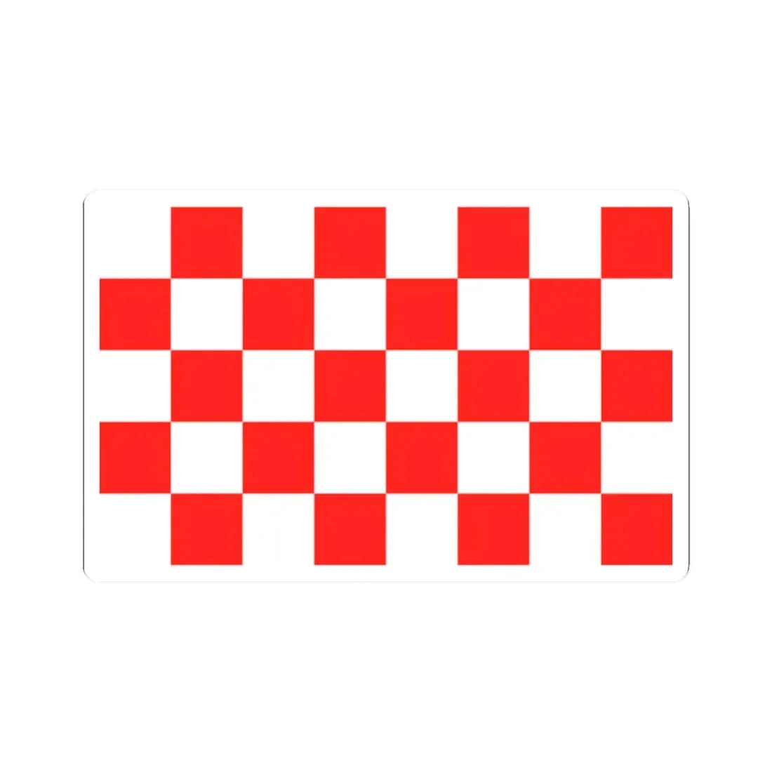 POL Głogow flag (Poland) STICKER Vinyl Kiss-Cut Decal 2 Inch White - The Sticker Space