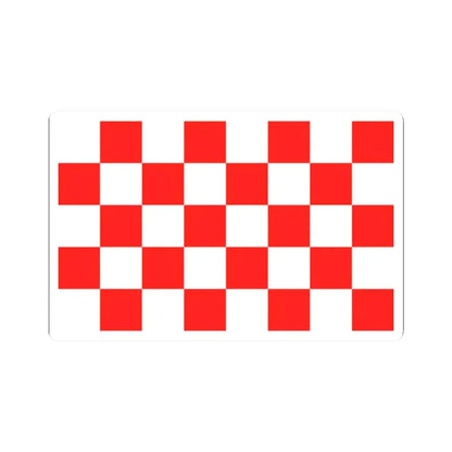 POL Głogow flag (Poland) STICKER Vinyl Kiss-Cut Decal 2 Inch White - The Sticker Space