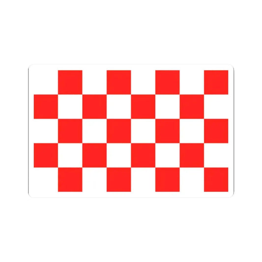 POL Głogow flag (Poland) STICKER Vinyl Kiss-Cut Decal 2 Inch White - The Sticker Space