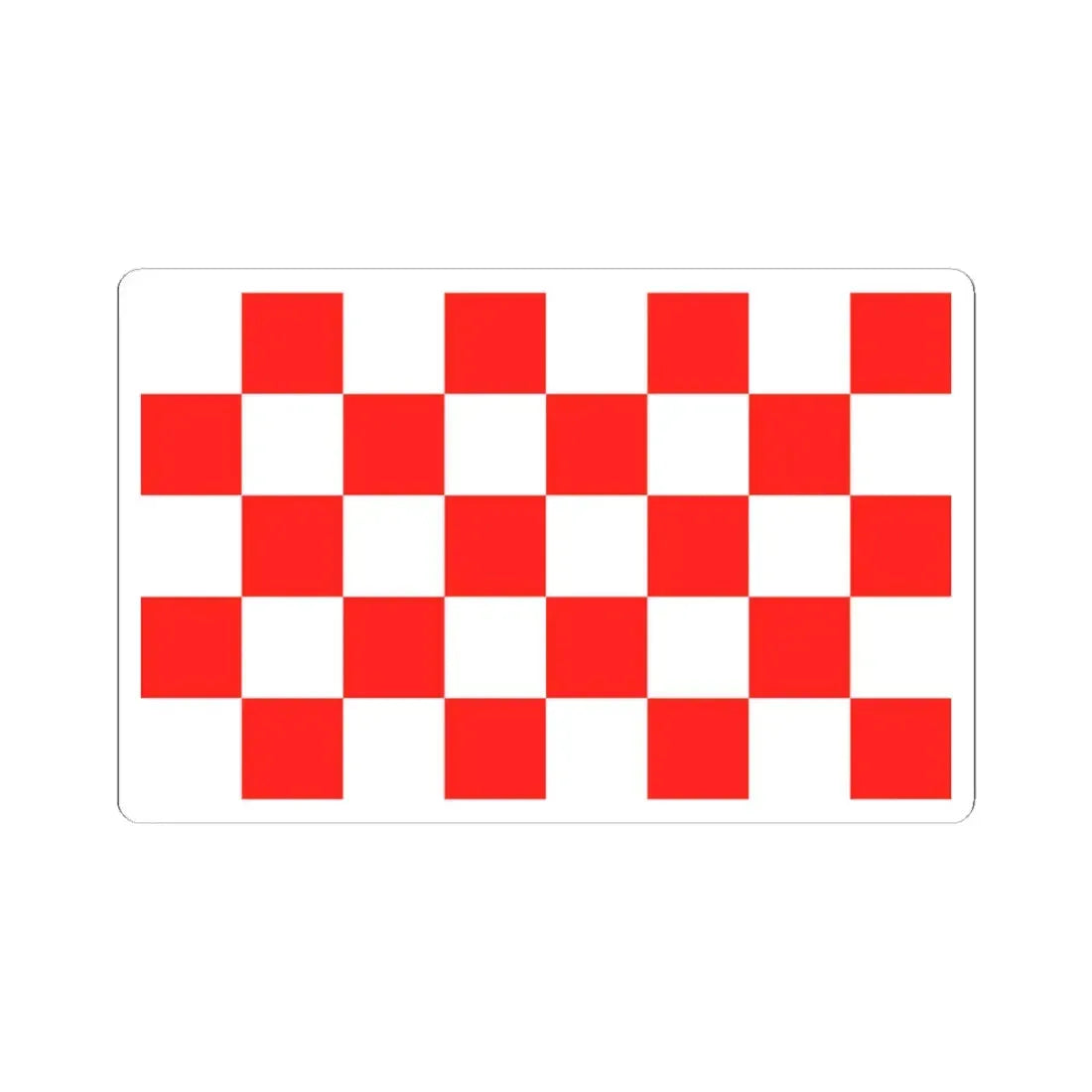 POL Głogow flag (Poland) STICKER Vinyl Kiss-Cut Decal 3 Inch White - The Sticker Space