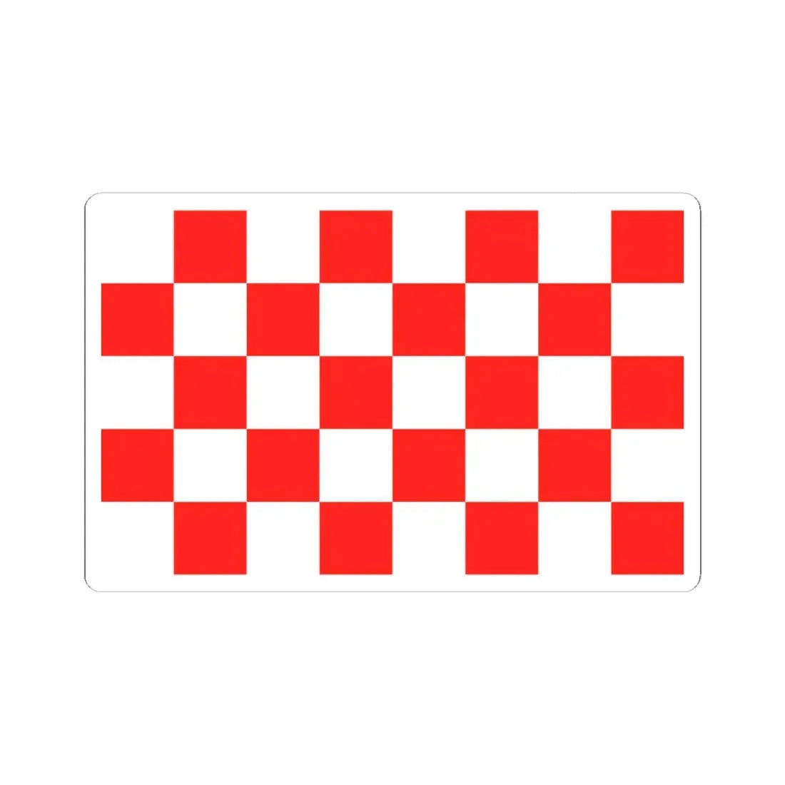 POL Głogow flag (Poland) STICKER Vinyl Kiss-Cut Decal 4 Inch White - The Sticker Space