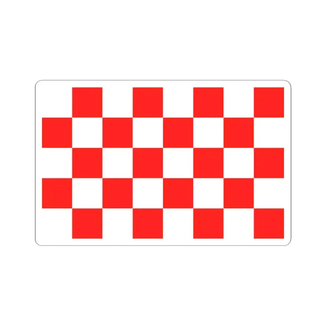 POL Głogow flag (Poland) STICKER Vinyl Kiss-Cut Decal 6 Inch White - The Sticker Space