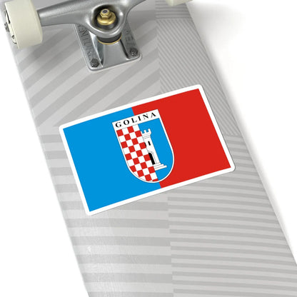 POL Golina flag (Poland) STICKER Vinyl Kiss-Cut Decal - The Sticker Space