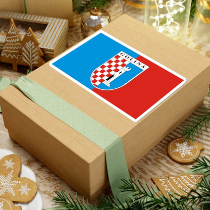 POL Golina flag (Poland) STICKER Vinyl Kiss-Cut Decal - The Sticker Space