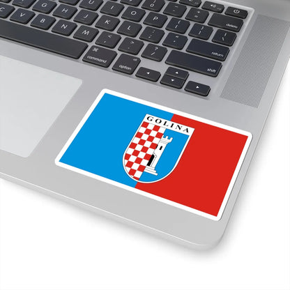 POL Golina flag (Poland) STICKER Vinyl Kiss-Cut Decal - The Sticker Space
