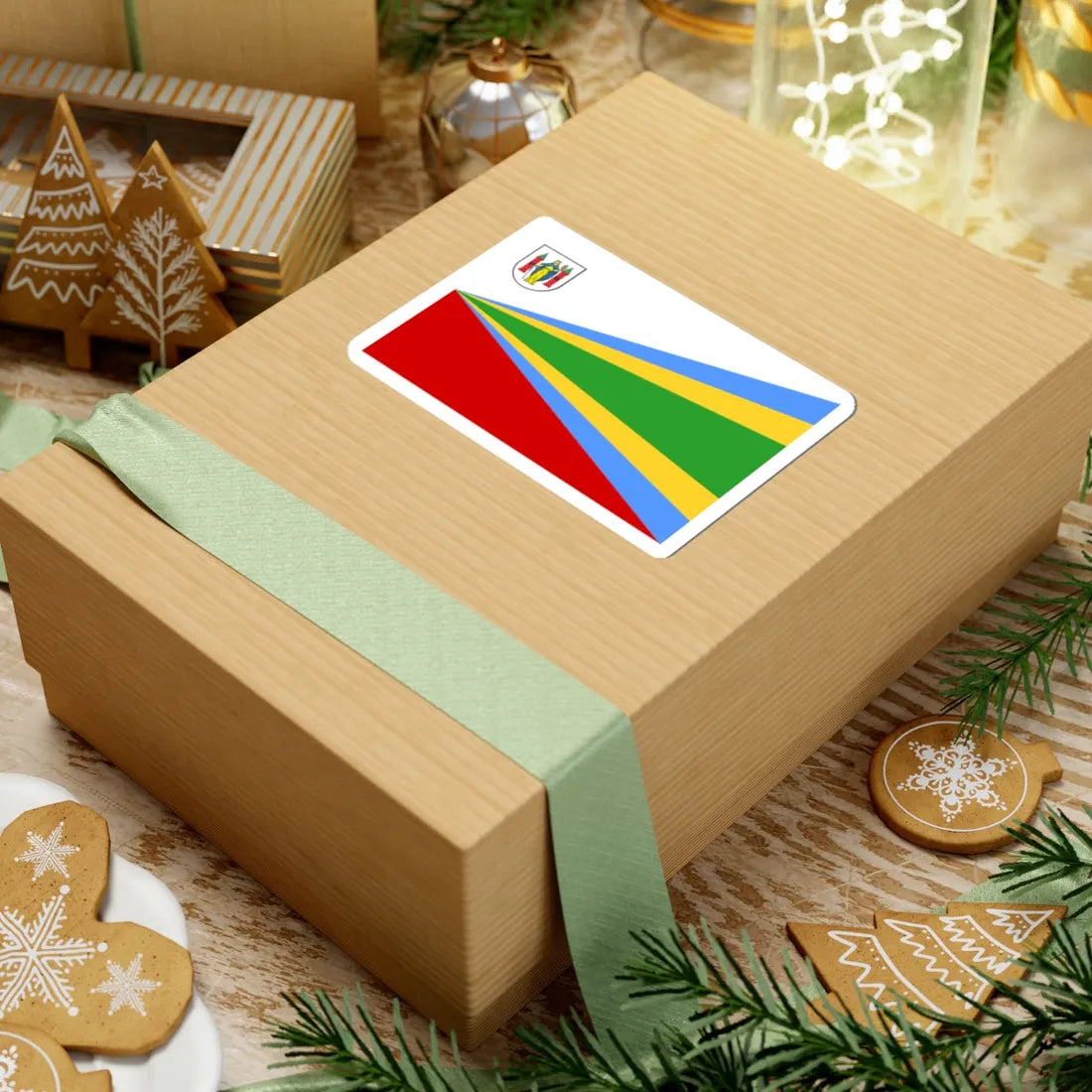 POL Gora flag (Poland) STICKER Vinyl Kiss-Cut Decal - The Sticker Space