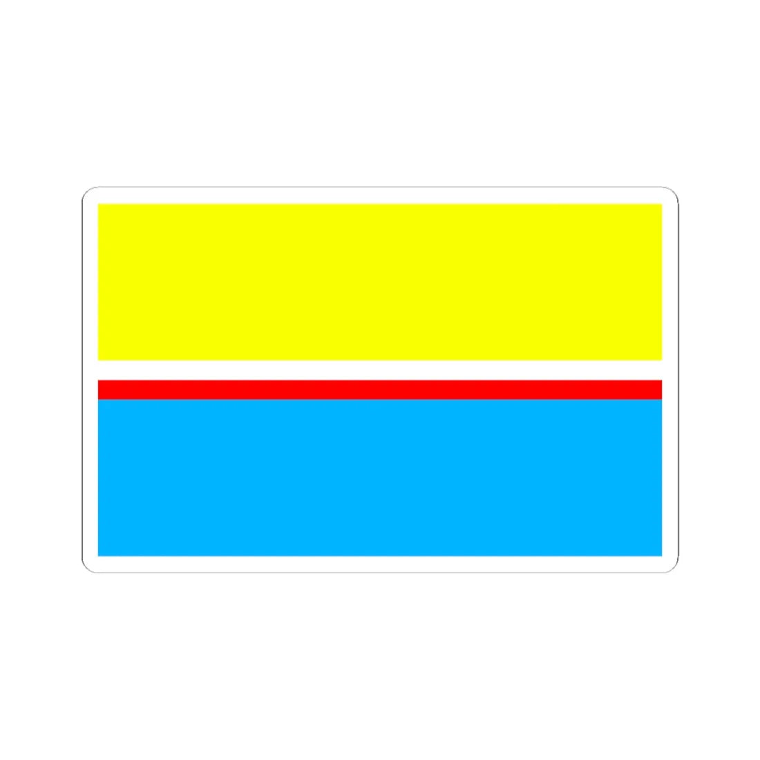 POL Gora Kalwaria flag (Poland) STICKER Vinyl Kiss-Cut Decal 3 Inch White - The Sticker Space