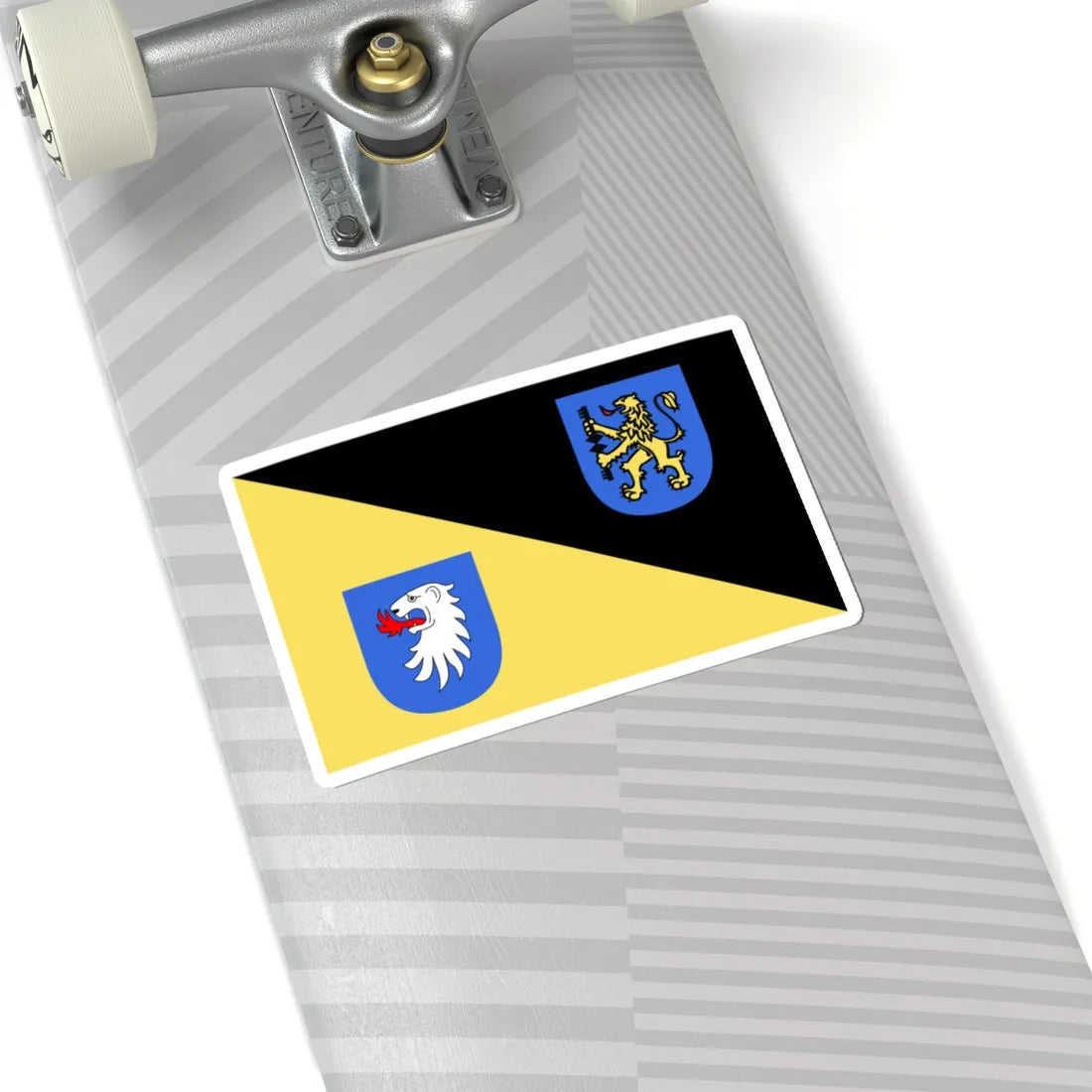 POL Gorlice flag (Poland) STICKER Vinyl Kiss-Cut Decal - The Sticker Space