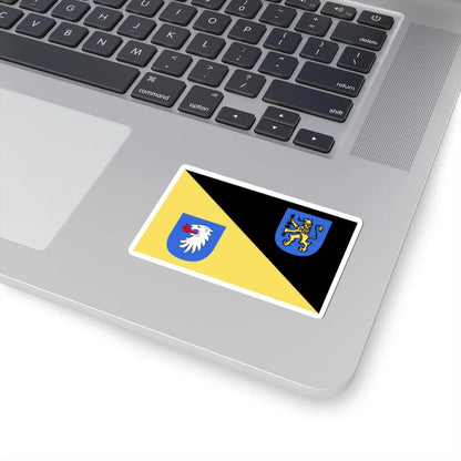 POL Gorlice flag (Poland) STICKER Vinyl Kiss-Cut Decal - The Sticker Space