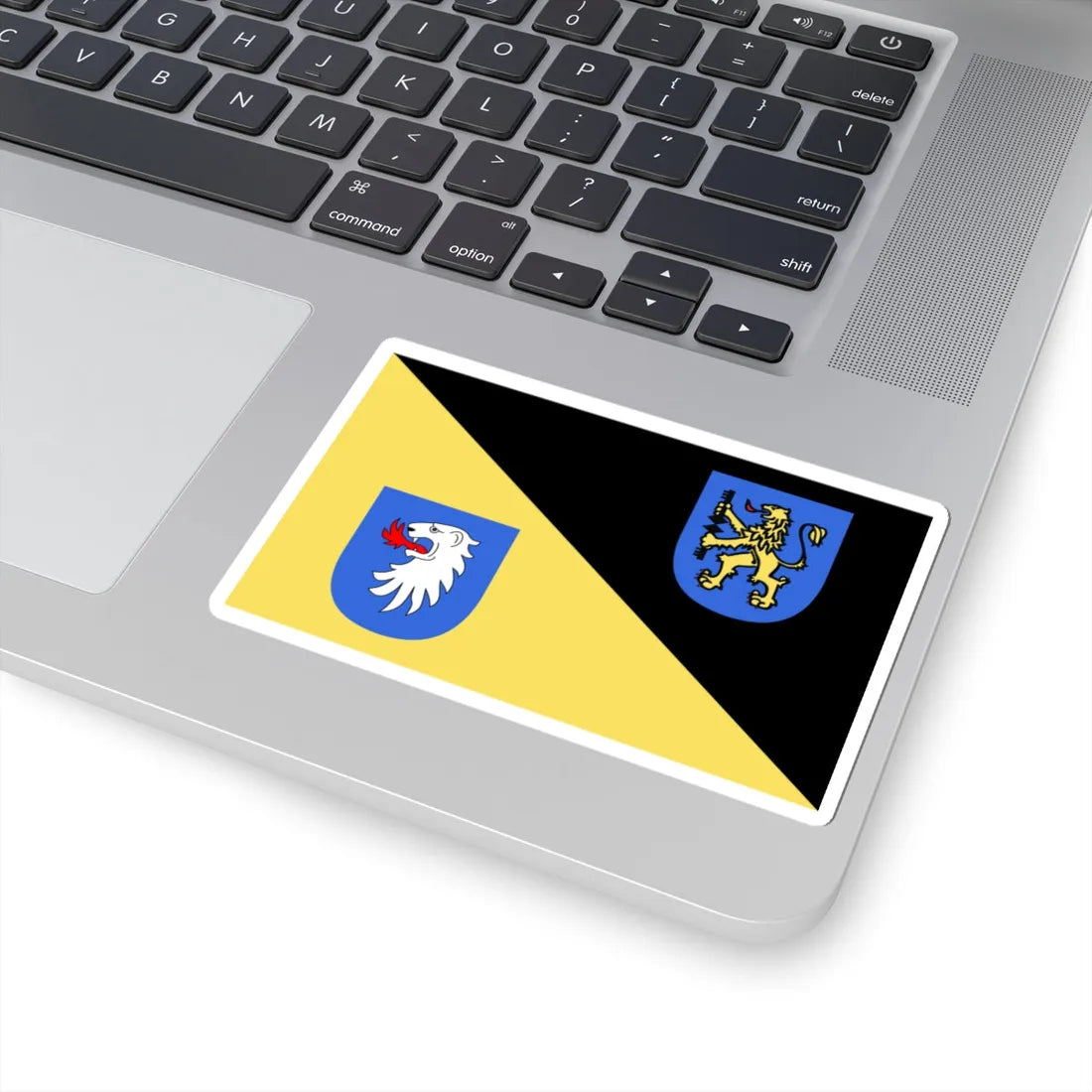 POL Gorlice flag (Poland) STICKER Vinyl Kiss-Cut Decal - The Sticker Space