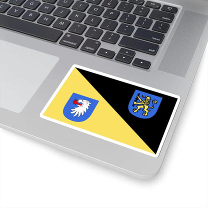 POL Gorlice flag (Poland) STICKER Vinyl Kiss-Cut Decal - The Sticker Space