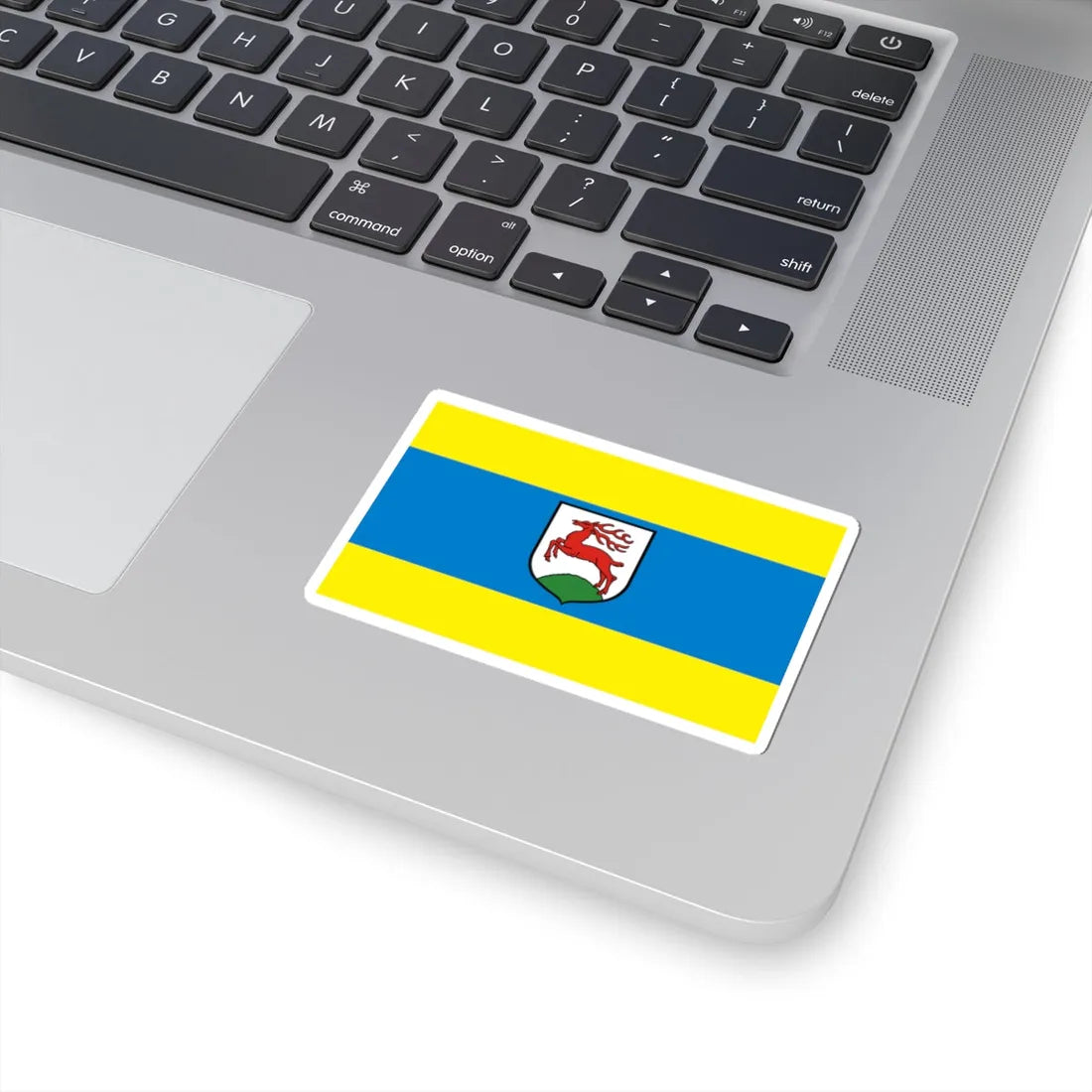 POL Gorzow Slaski flag (Poland) STICKER Vinyl Kiss-Cut Decal - The Sticker Space