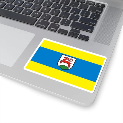 POL Gorzow Slaski flag (Poland) STICKER Vinyl Kiss-Cut Decal - The Sticker Space