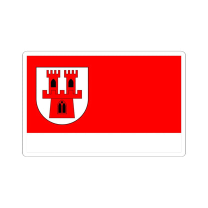 POL Grodkow flag 2 (Poland) STICKER Vinyl Kiss-Cut Decal 6 Inch White - The Sticker Space