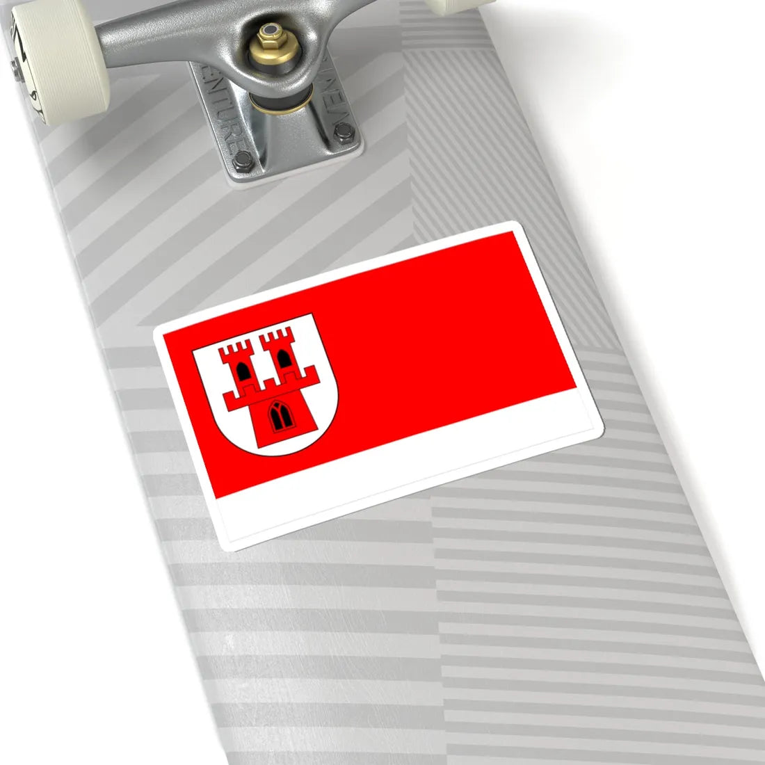 POL Grodkow flag 2 (Poland) STICKER Vinyl Kiss-Cut Decal - The Sticker Space