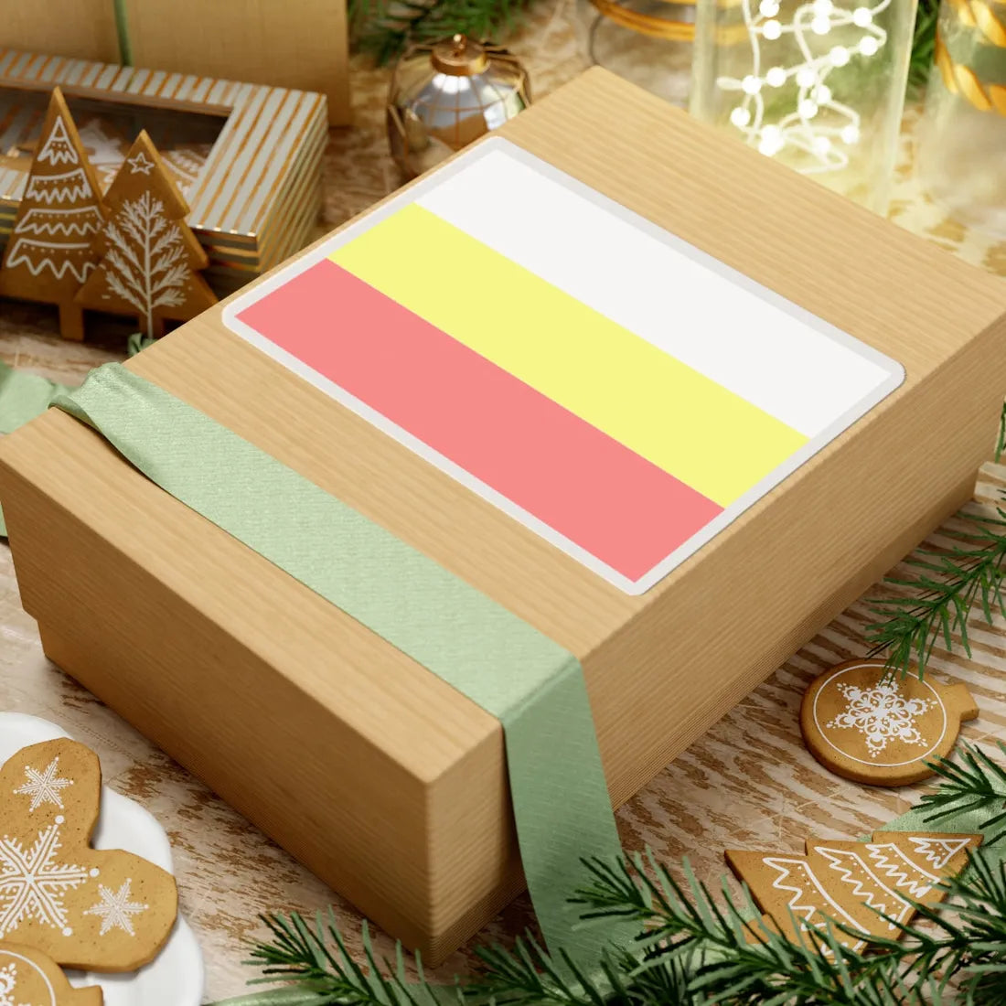 POL grodkow flag (Poland) STICKER Vinyl Kiss-Cut Decal - The Sticker Space