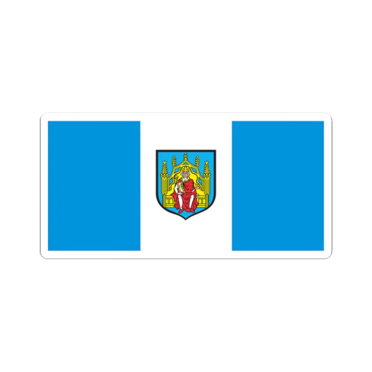 POL Grodzisk Wielkopolski flag (Poland) STICKER Vinyl Kiss-Cut Decal 2 Inch White - The Sticker Space