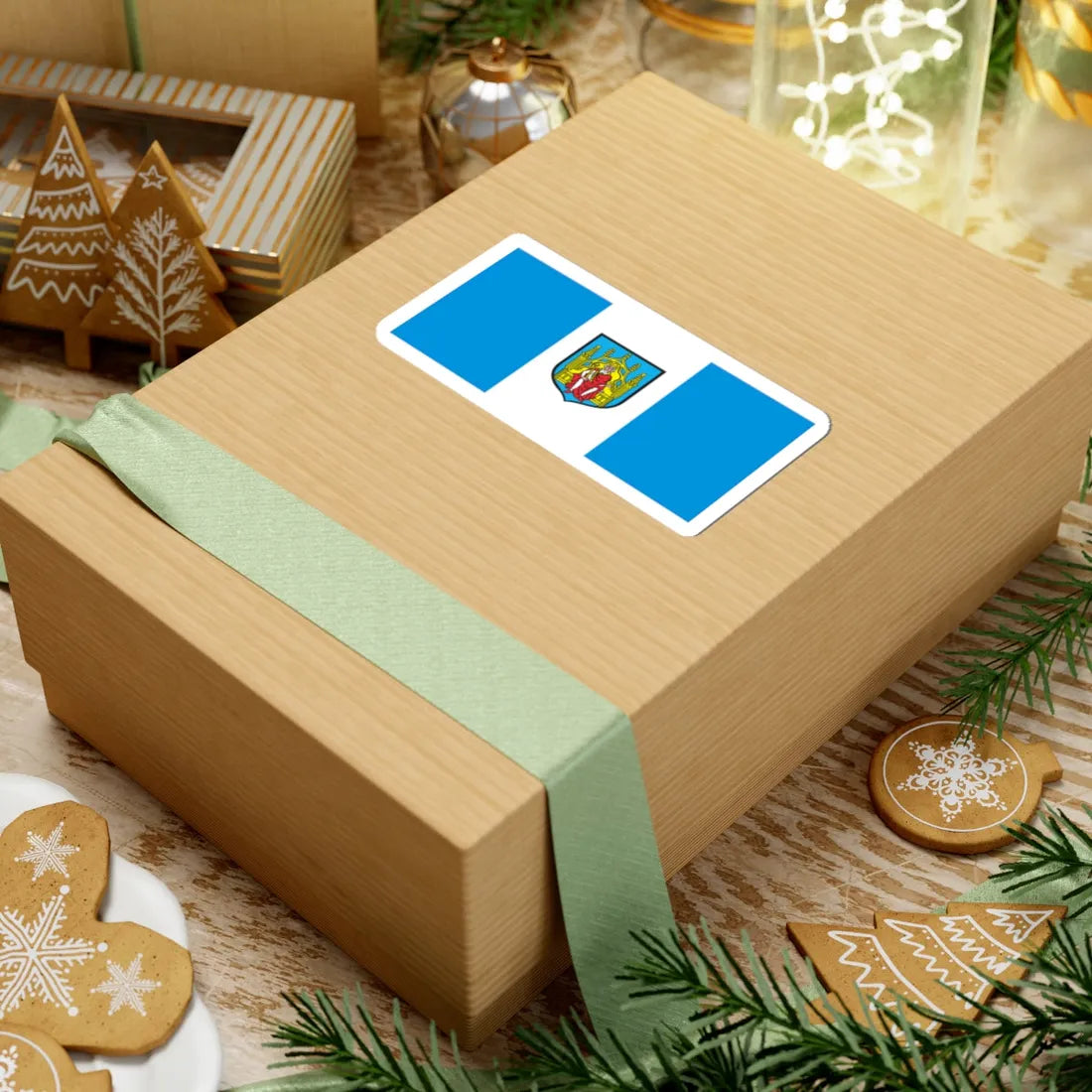 POL Grodzisk Wielkopolski flag (Poland) STICKER Vinyl Kiss-Cut Decal - The Sticker Space