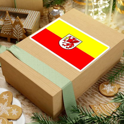 POL Gryfice flag (Poland) STICKER Vinyl Kiss-Cut Decal - The Sticker Space