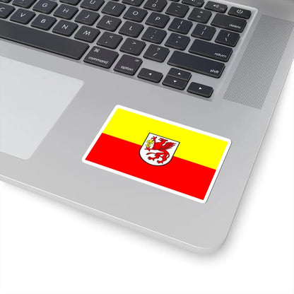 POL Gryfice flag (Poland) STICKER Vinyl Kiss-Cut Decal - The Sticker Space